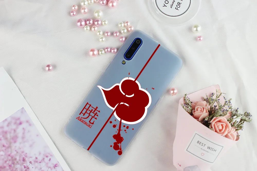 Мягкий чехол с рисунком аниме Наруто Акацуки для Xiaomi 9 8 A2 A3 lite Mi 9t CC9 9se 5X 6 10 Max3 6X Note10