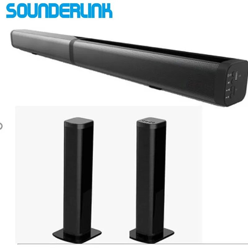 Sounderlink Bluetooth Soundbar wireles speaker HiFi 2.0 channel tower Audio home theater Sound bar optical for LED TV