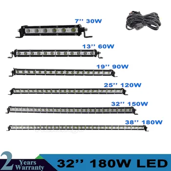

Super Slim Mini LED Light Bar Single Row 7" 13" 20" 25" 32" 38'' 60W 90W 120W 150W 180W For SUV 4X4 ATV Off Road LED Work Light