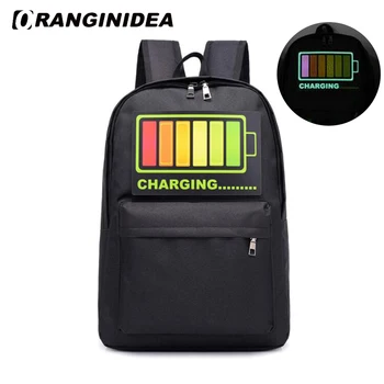 

Voice Control Glowing Backpacks Men Women Casual Backpacks Large Capacity Laptop Backpack School Bags for Teenagers Rucksack