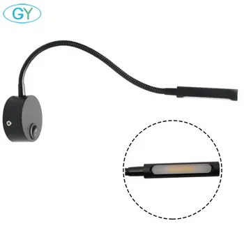 

2020 New 3W LED Hoses Wall Lamp Flexible Home Hotel Bedside Reading Wall Light 4000K picture lamps with switch