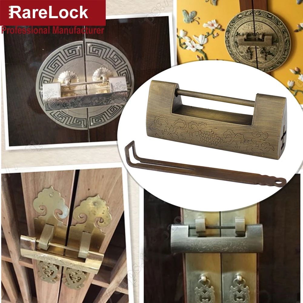 Rarelock Brass Padock Retro Style Lock Plus Padlock Pick Locks for Box Game Locks ain