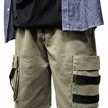 VOGUELEO Summer Loose Tooling Shorts Japanese Five-point Pants Casual Comfort Pants Male Youth Summer Tide Pants