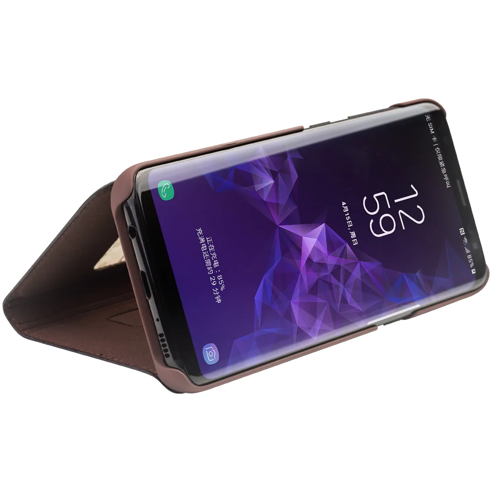 Чехол QIALINO из натуральной кожи для Samsung Galaxy S9 роскошный чехол книжка ручной работы