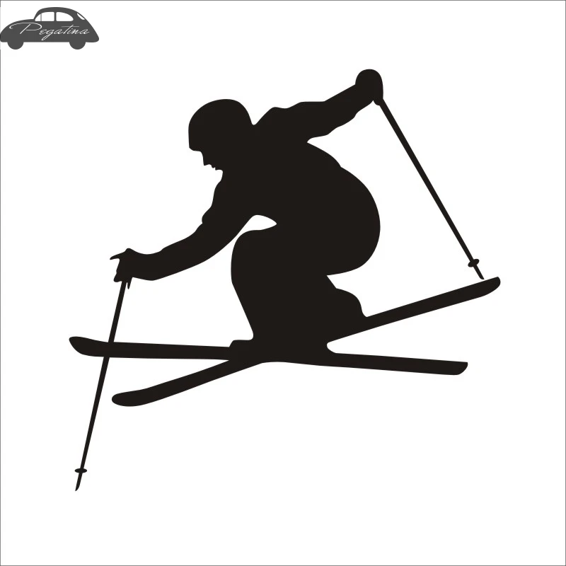 Pegatina Skiing Sticker Winter Sports Snow Decal Ski Posters Vinyl Wall ...