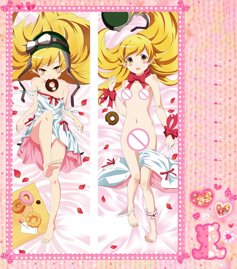 Аниме мультфильм Bakemonogatari Подушка обнимающая персиковая кожа 2 сторонняя Чехол