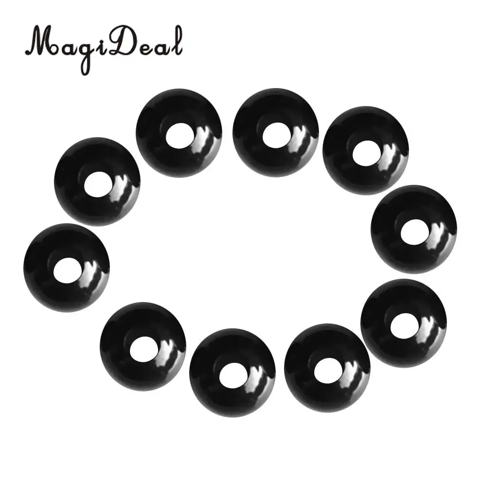 MagiDeal Pack 10 Cord Ball Stopper Lock End Toggle Buckle for Shock Bungee Rope Paracord Luggage Lanyard Strap Drawstring