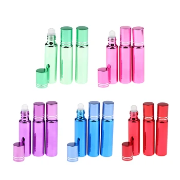 

3Pcs Essential Oil Roller Bottles for Essential Oils & Massage Oil & Perfume & Lip Oil & Lip Gloss & Eye Cream Serums