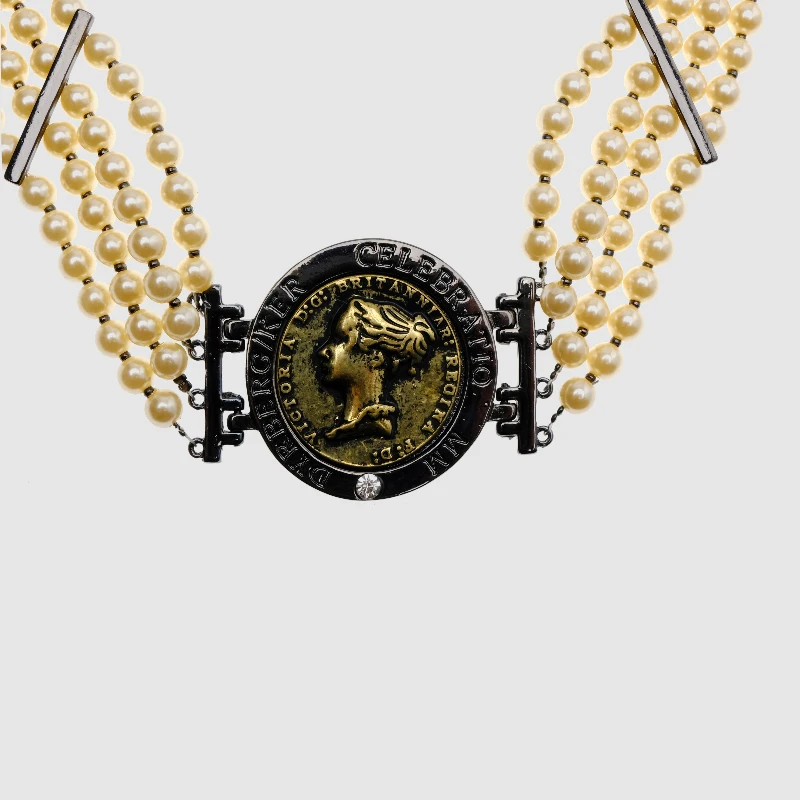 

Amorita boutique Simulated-pearl necklace