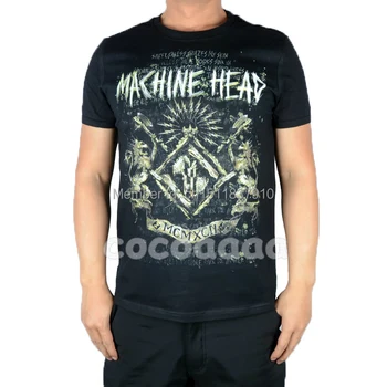 

Machine Head Rock Brand men shirt 3D High Quality new mma hot skull items fitness Hardrock heavy Dark Metal 100%Cotton 05