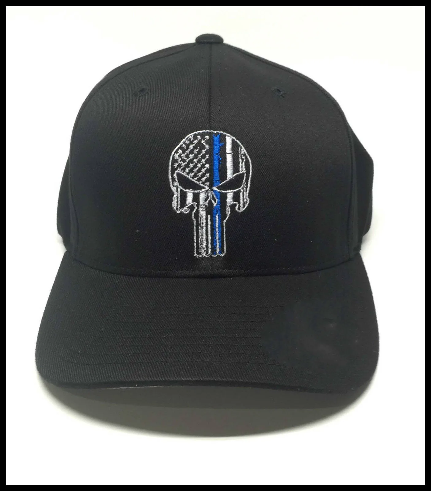 

Printed Thin blue Line Punisher Baseball Cap hat Police, One Sizes Adjustable