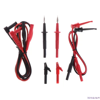 

8pc Multifunction Probe Test Lead Cable Clip Needle Set Multimeter Accessory Kit