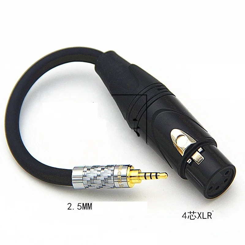 HIFI 2 5mm Balance Audio Cable for Cayin AK240 Male 2 5mm to 3 5mm 4 4mm 6 35mm 4 Pin XLR Female Headphone Conversion Cable
