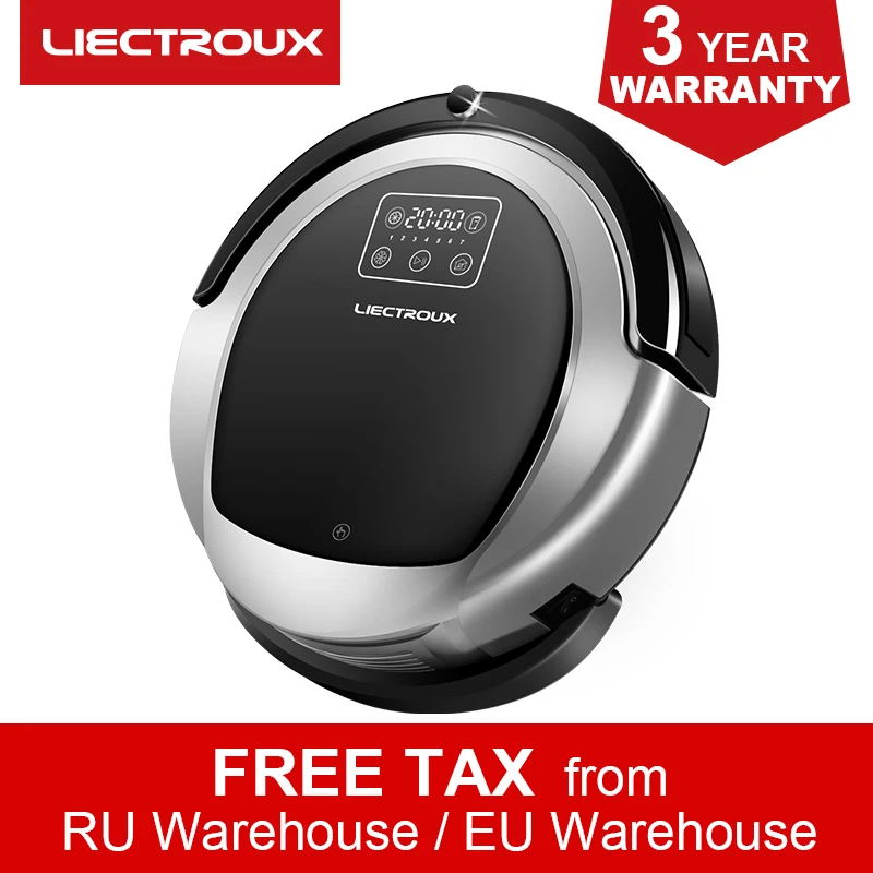 2018 LIECTROUX Robotic Staubsauger B6009, 2D Karte & Gyroskop Navigation, home withMemory, Virtuelle Blocker, HEPAfilter wasser tank 2018 LIECTROUX Robotic Staubsauger B6009, 2D Karte & Gyroskop Navigation, home withMemory, Virtuelle Blocker, HEPAfilter wasser tank