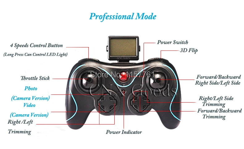 

JJRC H8C Transmitter Remote Controller Also For WLtoys V262,V333,V353,V222,V323,V272,V212,V252,jXD 385,388,Lishi 6036,6038,1000A