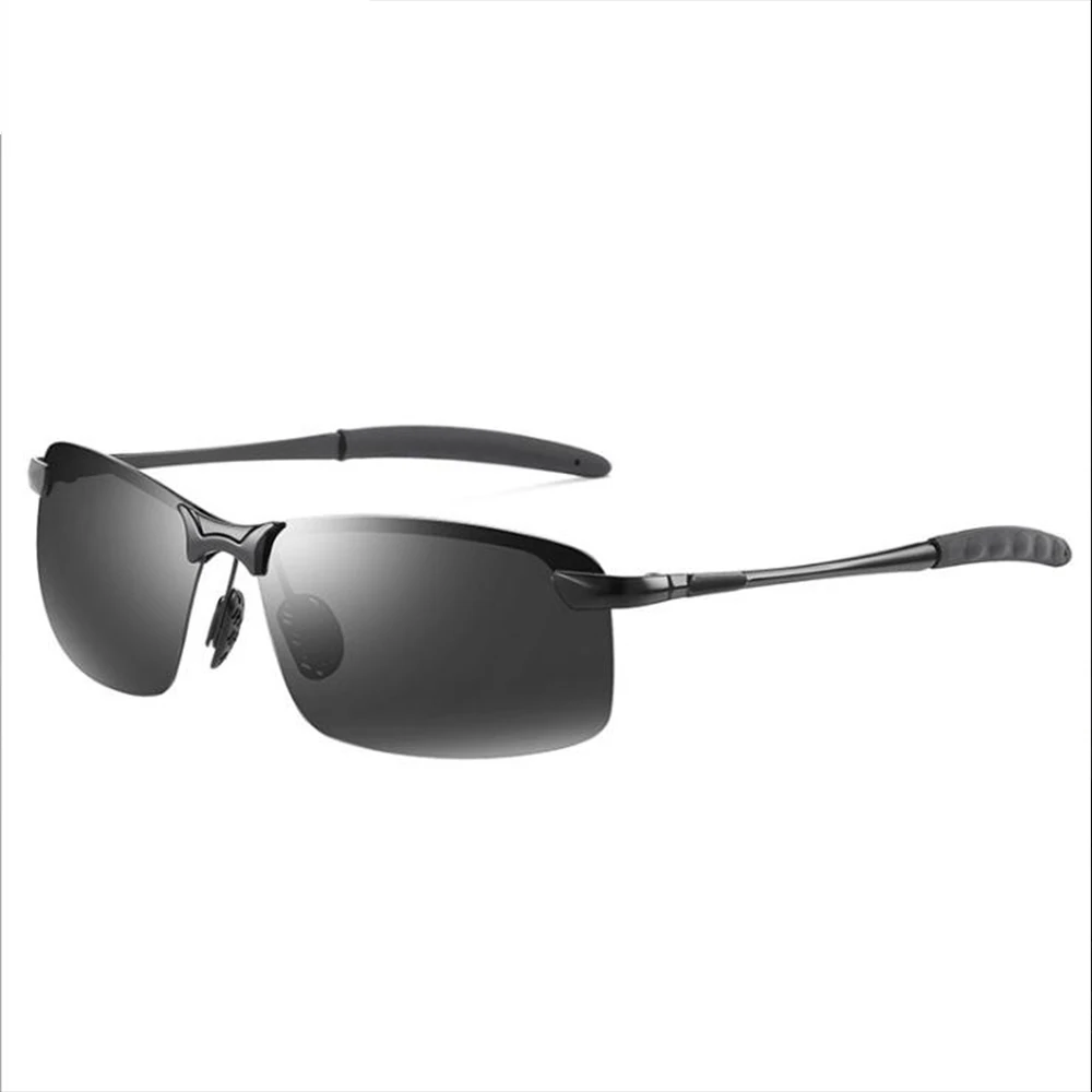 Мужские очки для вождения ночного видения, фотохромные очки, солнцезащитные очки, желтые поляризованные линзы, UV400, очки для вождения для водителей, спортивные мужские очки