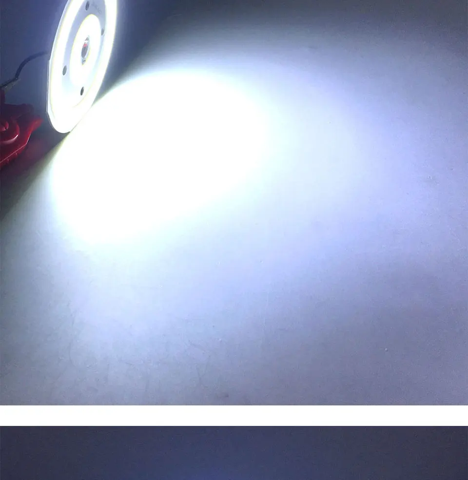 12V Round COB LED Chip 20W DC12V Light Bulb 65mm Diameter Double-ring Rounded LED Lamp for DIY Car Lighting House Work Lights (8)