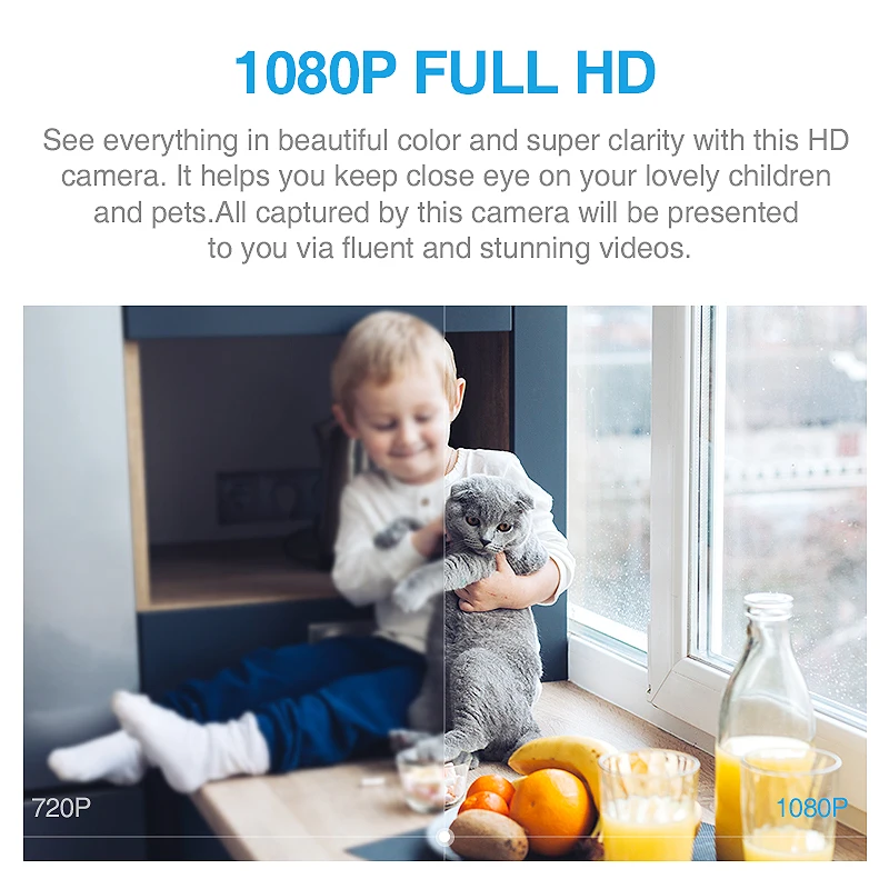IP камера INQMEGA 1080P HD облачная с поддержкой Wi Fi и функцией автослежения|Камеры