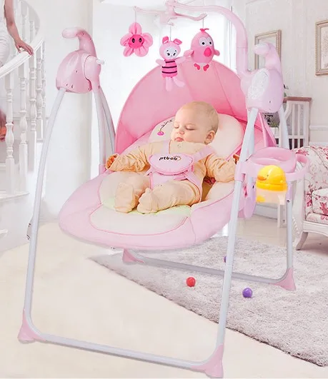 baby rocking chair electric shake rocking chair chair light folding children cradle swing rocking bed