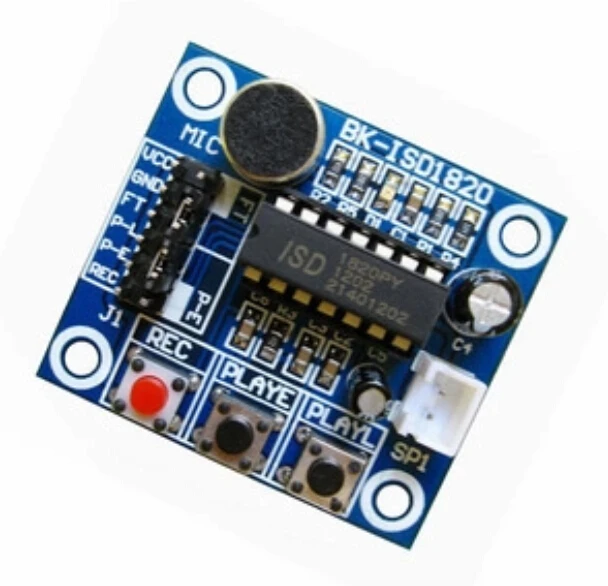 5pcs/lot ISD1820 audio module voice module voice recording module