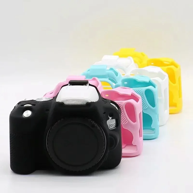 

Camera Armor Skin Bag DSLR Silicone Case For Canon EOS R 5D3 5DIII 5D4 5DIV 6D 6D2 77D 80D 200D 800D Protective Body Cover