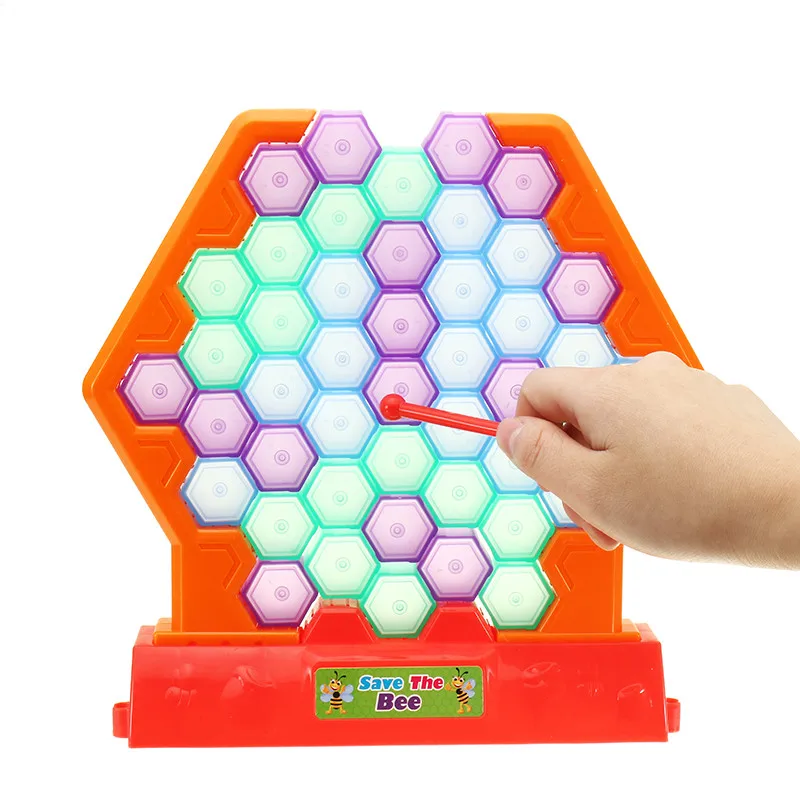 

Honeycomb Board Game Save Bees Knock Down Building Blocks Beating For Kids Children Educational Toys Family Party Game Toy