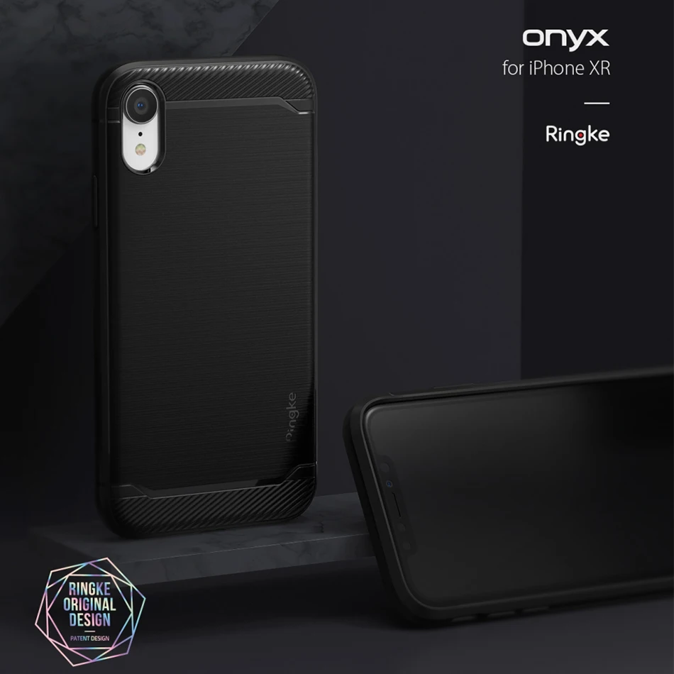 Original Ringke Onyx Flexible Sleek TPU Brushed Steel Finish Shock 