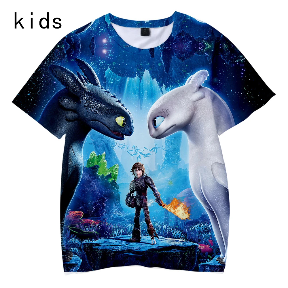 

How to Train Your Dragon 3D Printed Children T-shirts Summer Short Sleeve Tshirts 2019 Hot Sale Casual Streetwear Kids Clothes