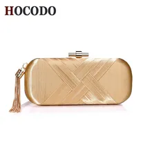 HOCODO модное женское вечернее платье сумка с кисточками Роскошная Металлическая Цепочка Свадебная вечерняя сумочка Вечерний Клатч Дамский клатч