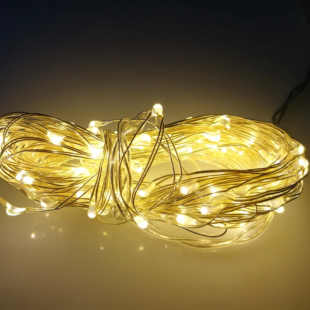 USB Garland LED Copper Wire Light String Christmas Lights Indoor USB Garland LED Copper Wire Light String christmas lights Indoor Gerlyanda Party lights decoration New Year Decorative lamp - USB Garland LED Copper Wire Light String Christmas Lights Indoor