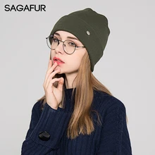 Мягкая теплая вязаная шапка, женская зимняя шапка, новинка, брендовая шапка, Женская Повседневная простая шапка для девочек, бини с железной этикеткой