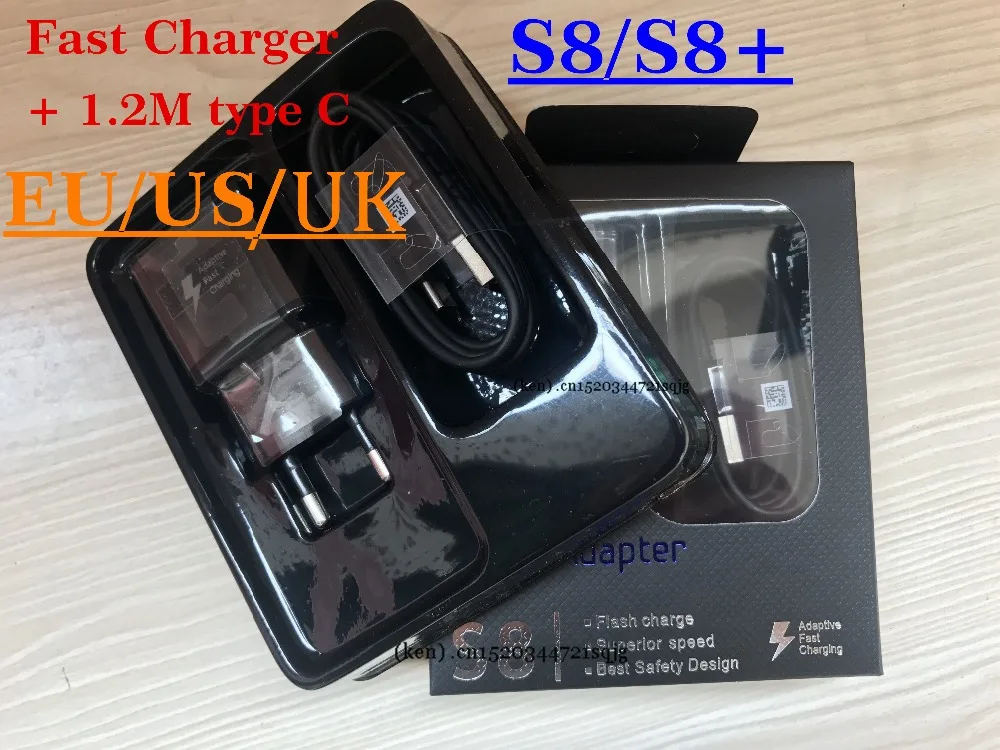 

50set/Lot 5V 2A US/EU/UK Plug Fast Charging Travel adapter Wall Fast Charger + 1.2M Type C Usb Data Cable with Retail packaging