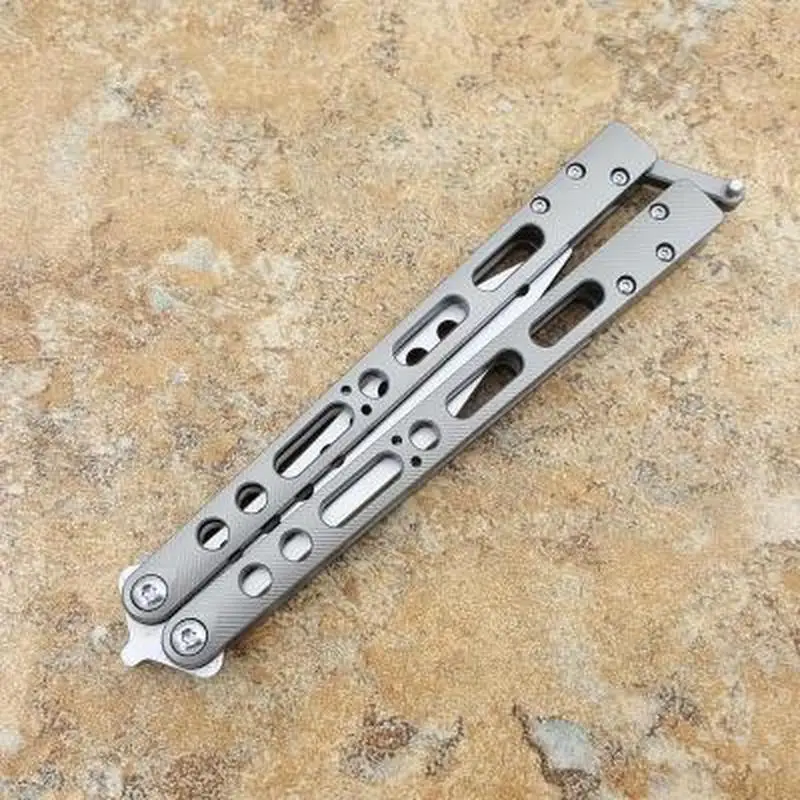 

Folding Butterfly Knife Practice Knife Not Sharp Practice Comb One Butterfly Knife Bearing Butterfly File Practice Tools