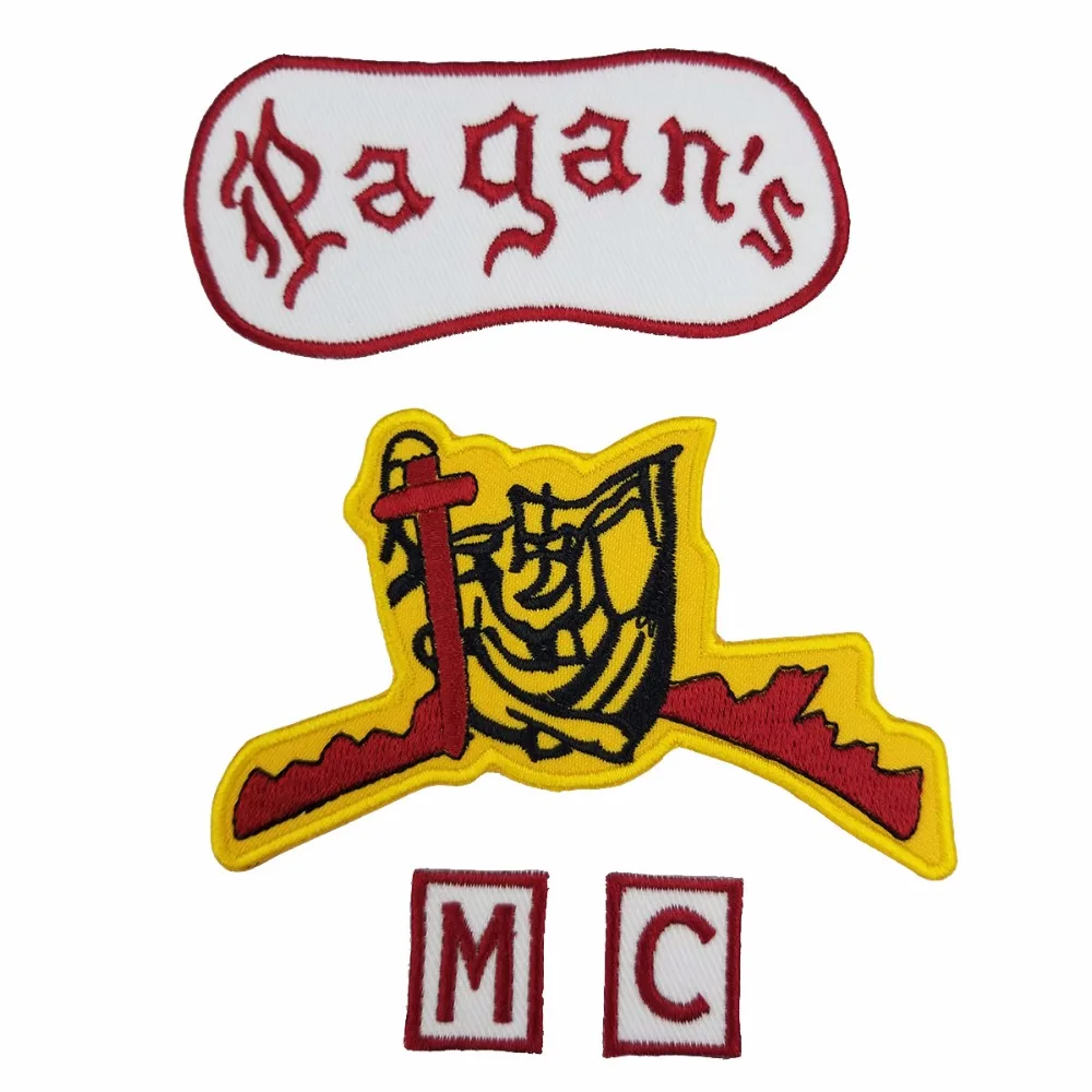 G0412 Pagan Motorcycle Patch 1% Biker Rider Vest MC Embroidered Patch  (3)