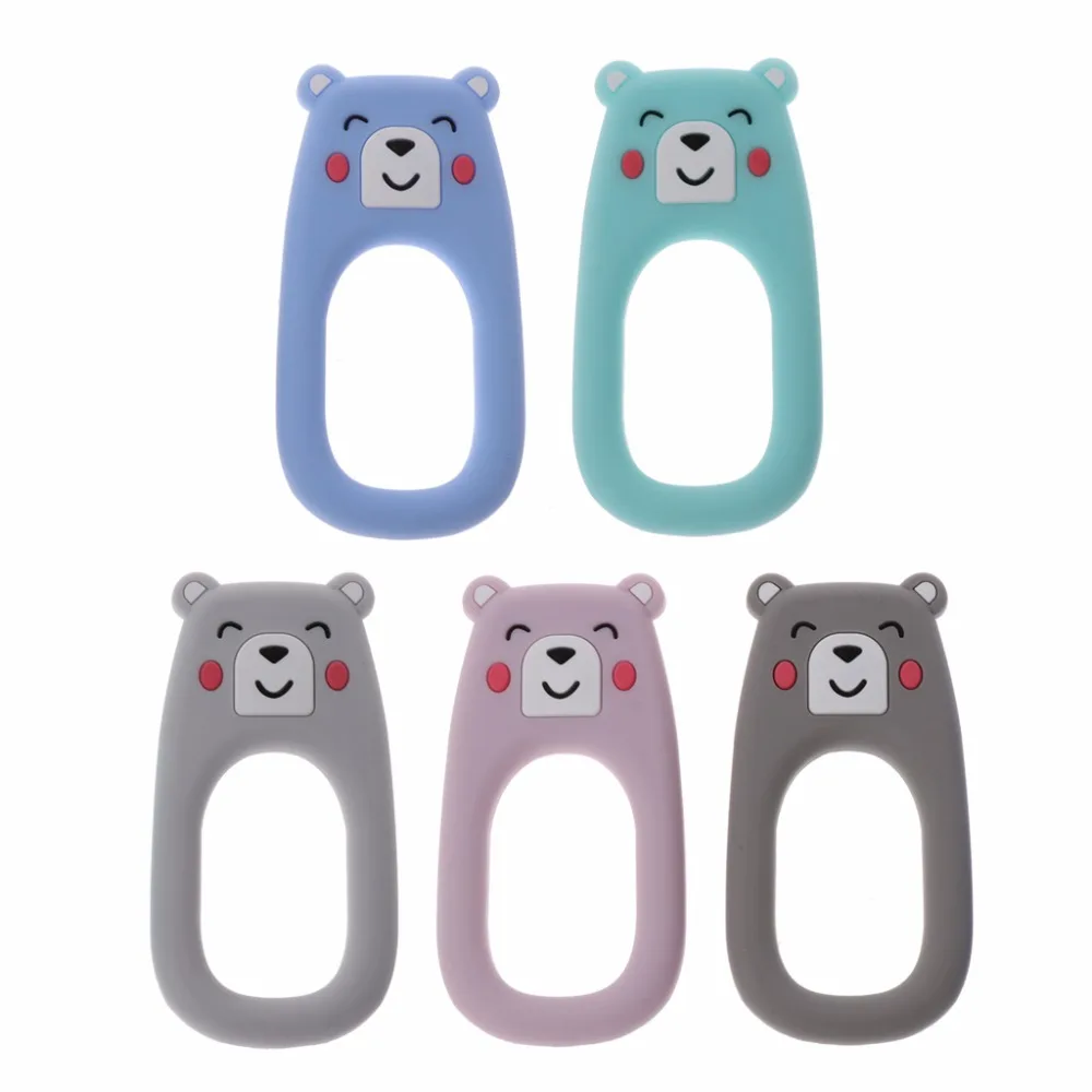 

BPA Free Silicone Beads Baby Teether DIY Necklace Chewable Teething Tooth Care