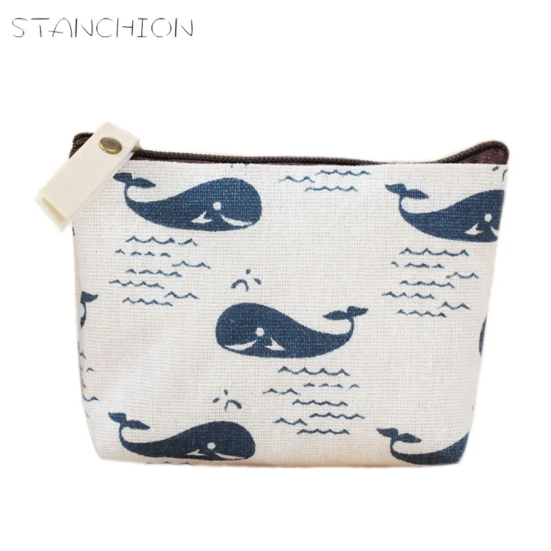 

STANCHION Coin Purse Small Purse Retro Pastoral Style Female Coin Bag Headphones Bag Clutch Coin Wallet