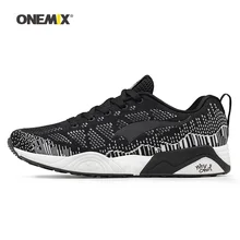 Onemix мужские кроссовки для бега для мужчин черные трикотажные сетчатые дышащие Дизайнерские кроссовки для бега спортивные кроссовки для прогулок на открытом воздухе