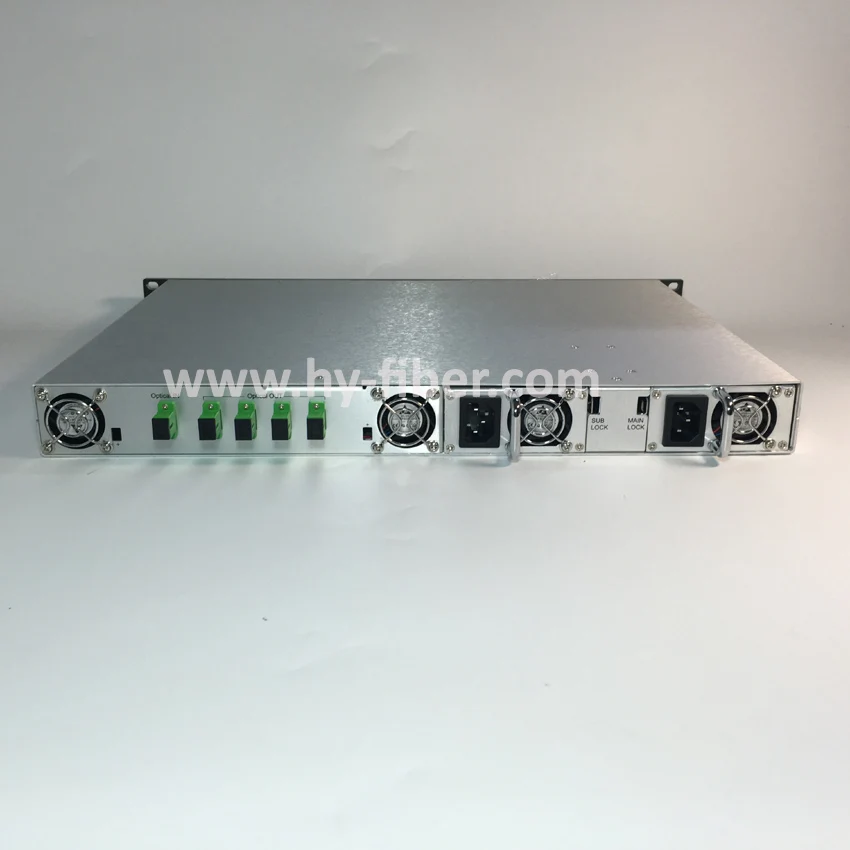 

4 Way CATV 1550nm Optical Amplifier EDFA 20dBm SC/APC Fiber Port