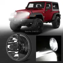 2PCS led Headlights 7 INCH 36W Motorcycle Headlamp Round 7 High Low Beam LED Headlight for