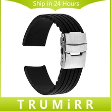 20mm Bande De Caoutchouc De Silicone En Acier Inoxydable Boucle Bracelet Bracelet pour Samsung vitesse S2 Classique R732 & R735 Moto 360 2 Gen 42mm 2015