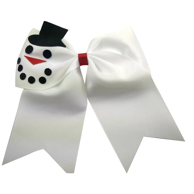 

7 Inch 2019 new jojo Hair Bows Cheerleader Ribbon Large Colourful Bows Tie With Elastic Band Hair Rope For Teens Girls