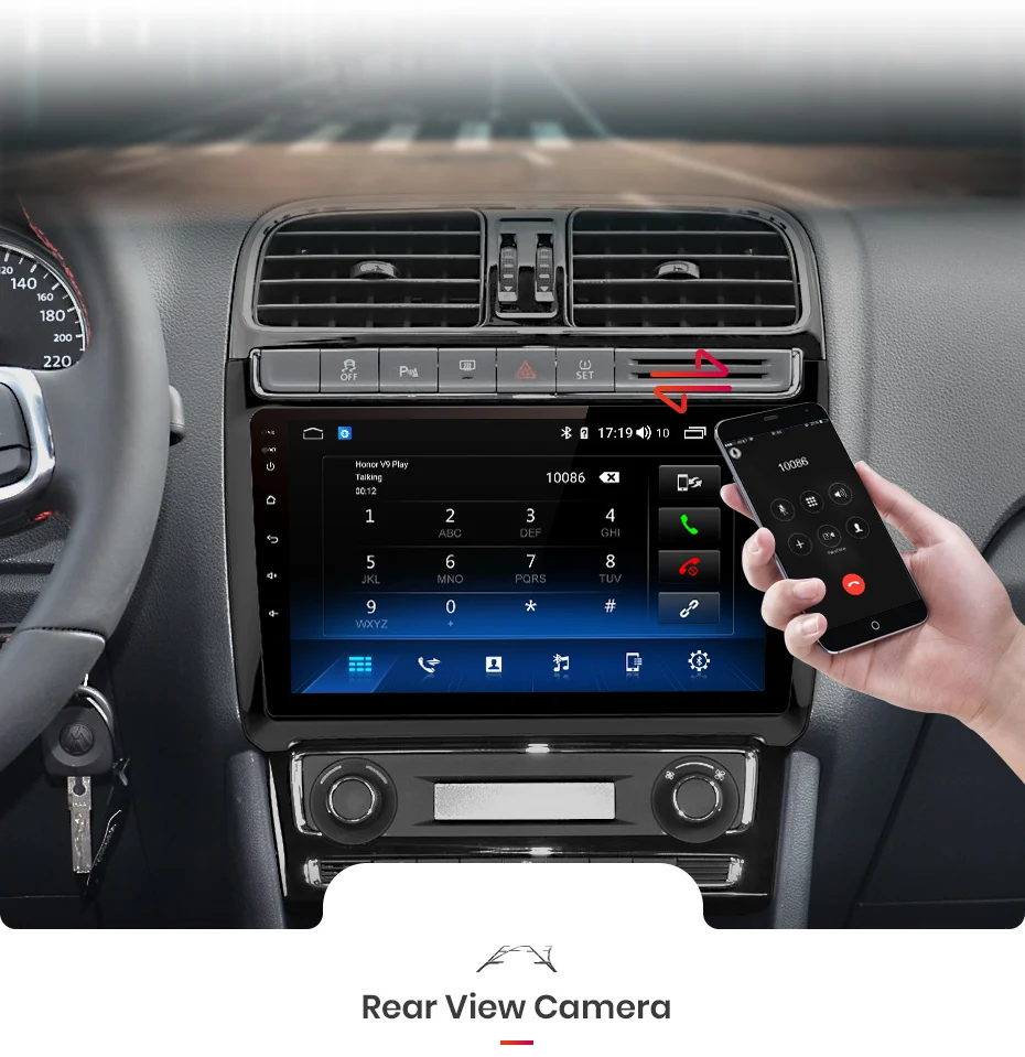 Junsun V1 pro 4G+ 64G CarPlay Android 9,0 DSP для POLO 2009- автомобильный Радио мультимедийный видеоплеер навигация gps RDS 2 din dvd