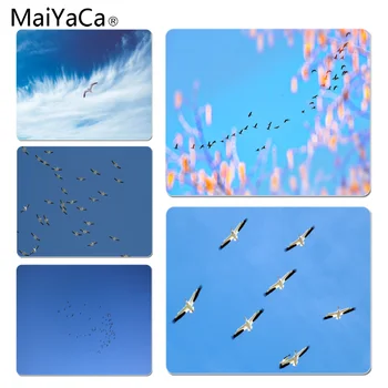 

MaiYaCa Your Own Mats Birds under the blue sky mouse pad gamer play mats Size for 18x22cm 25x29cm Rubber Mousemats