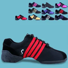 Танцевальные Кроссовки, Новое поступление, Женская парусиновая Современная/джазовая/квадратная танцевальная обувь Мужская обувь в стиле хип-хоп с мягкой подошвой, увеличивающая рост размеры 34-43