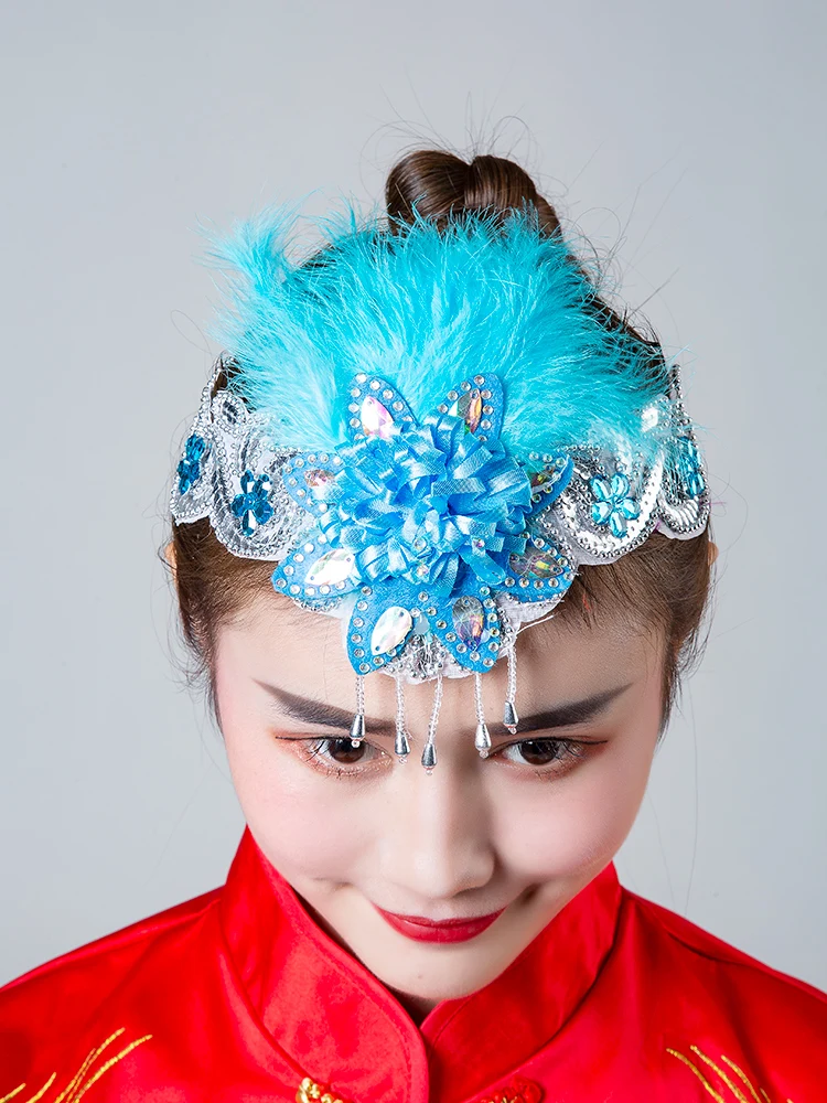 Аксессуары для El Cabello Дети аксессуары для волос головной убор перо взрослых Латинской Yangko классический головной убор