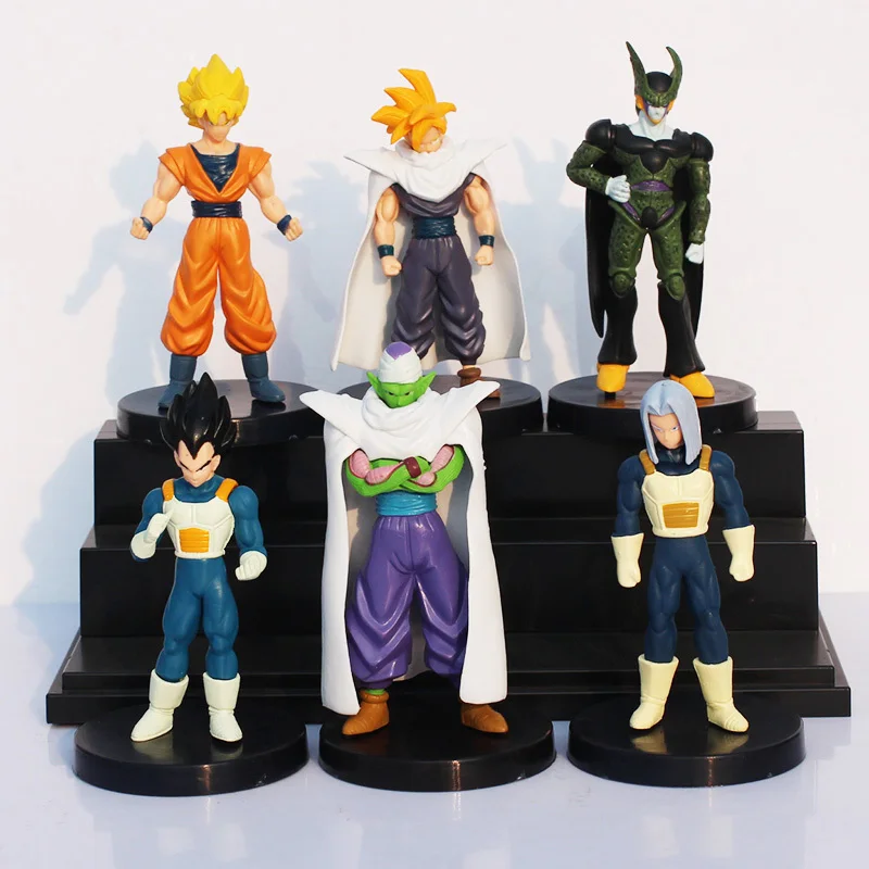 Piccolo Vegeta Set de 6 Figuras de acción Goku Gohan Dragon Ball Z Cell