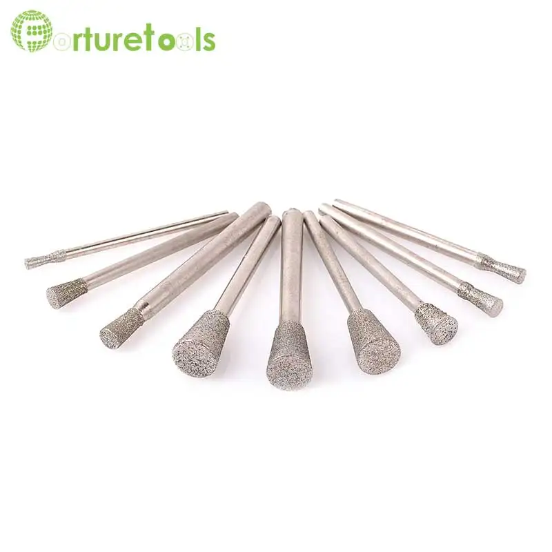 Diamond mounted point Jade carving tools diamond grinding head horn