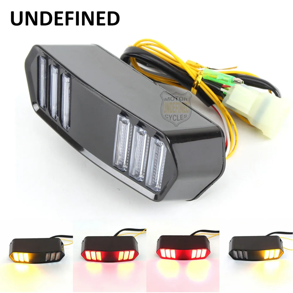 

UNDEFINED LED Motorcycle Turn Signal Light 5 Wires Rear Stop Brake Tail Light For Honda Grom MSX 125 2013 2014 2015 2016 2017