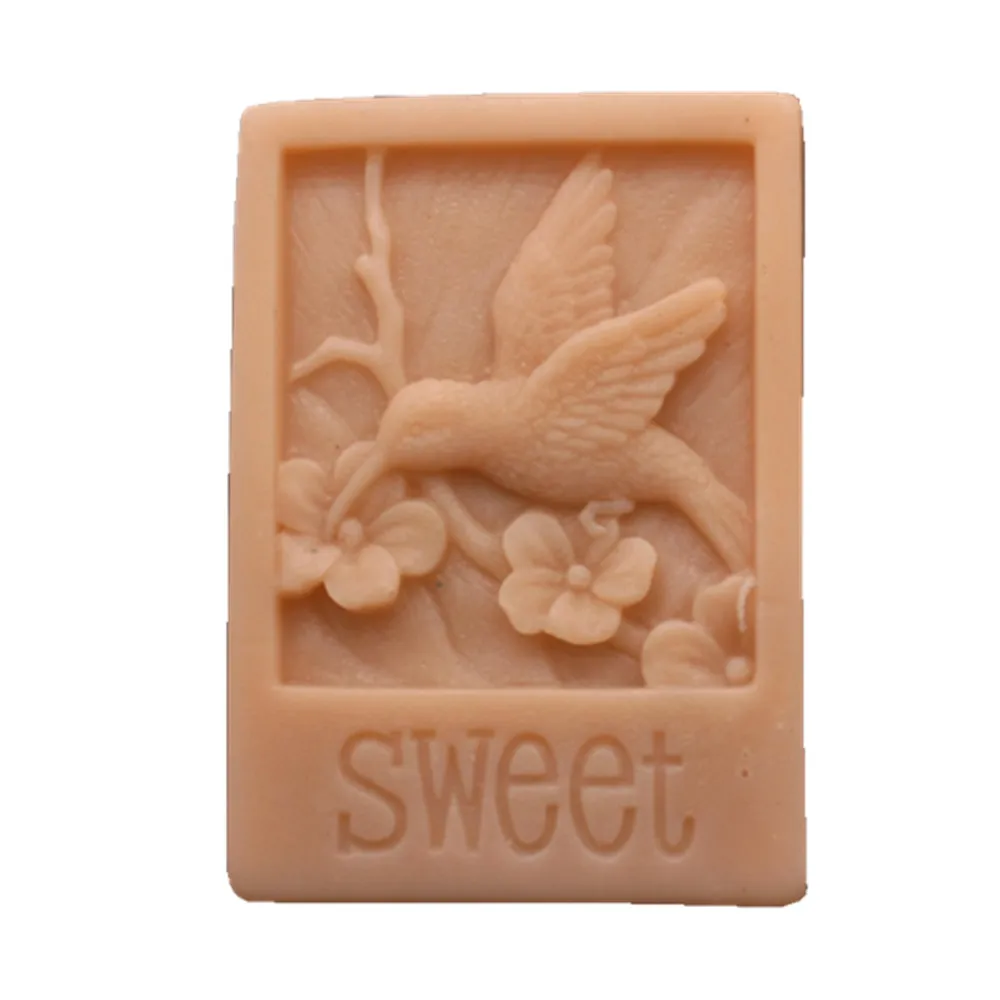 

Sweet Bird Design Soap Mold Handmade Silicnoe Mold for Natural Soap Making