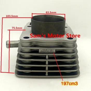 

LIFAN CG200 LF200 63.5MM 197CM3 Motorcycle Engine Cylinder Kits With Piston And 15MM Pin